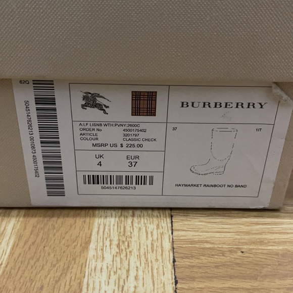 COPY - Burberry Classic Check Rainboots - Picture 5 of 7